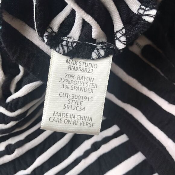 Max Studio black cream stretch dress size XS - Picture 8 of 8